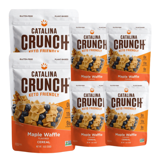 Bulk Catalina Crunch Keto Cereal - Maple Waffle Flavour 255g x 6