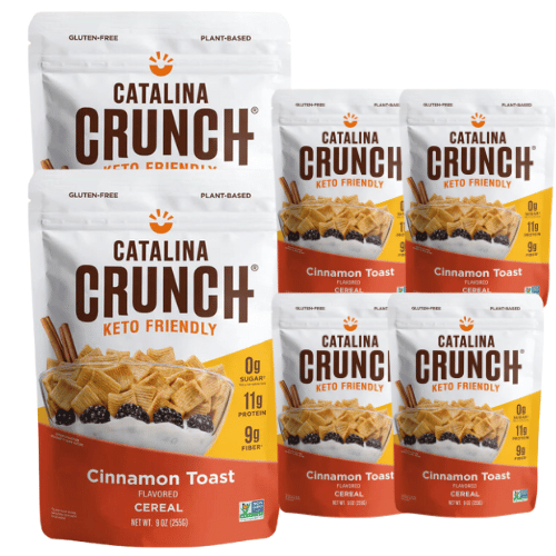 Bulk Catalina Crunch Keto Cereal - Cinnamon Toast Flavour 255g x 6