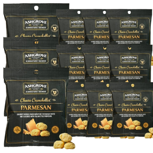 Bulk Ashgrove Cheese Crunchettes Parmesan 40g x 12 (case)