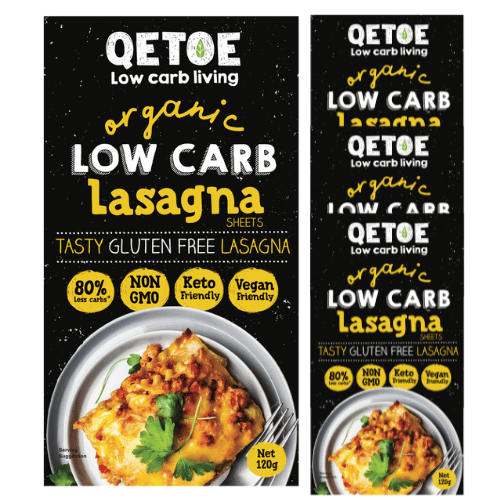 Bulk Organic Low Carb Lasagna Sheets - 120g x 4