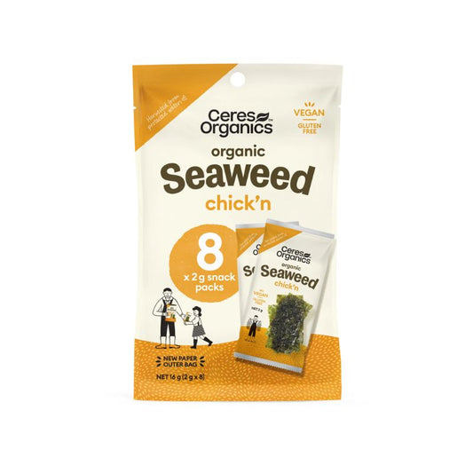 Organic Seaweed Chick'n Snack - 8 x 2g packs - 16g