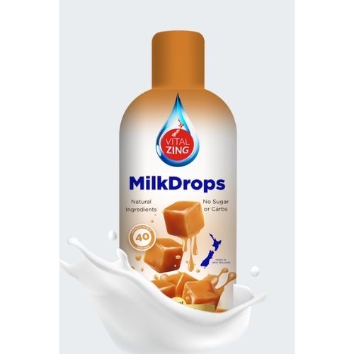 VITAL ZING Caramel Milk Flavouring Drops - 40 serves