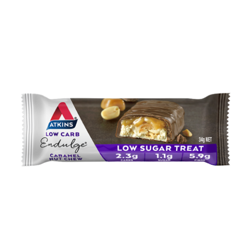 Atkins Caramel Nut Chew Bars (5 pack) - 5 x 34gm