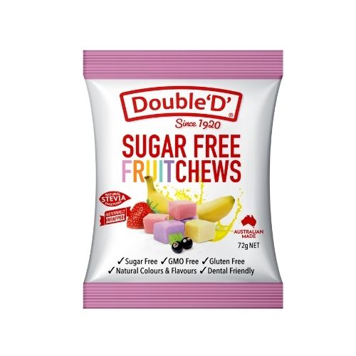 Double 'D' Sugar Free Fruit Chews 72gm – Low Carb Emporium Australia