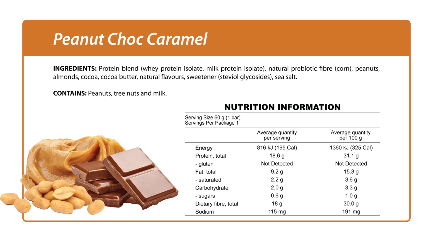 Smart Diet Solutions Protein Bar - Peanut Choc Caramel 60gm