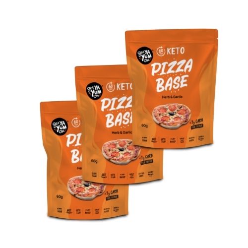 Get Ya Yum On - 3 PACK - Pizza Base Herb & Garlic - 3 x 50gm