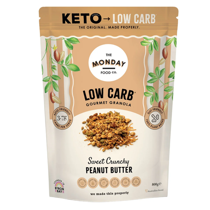 The Monday Food Co Crunchy Peanut Butter - Keto Granola - 800gm