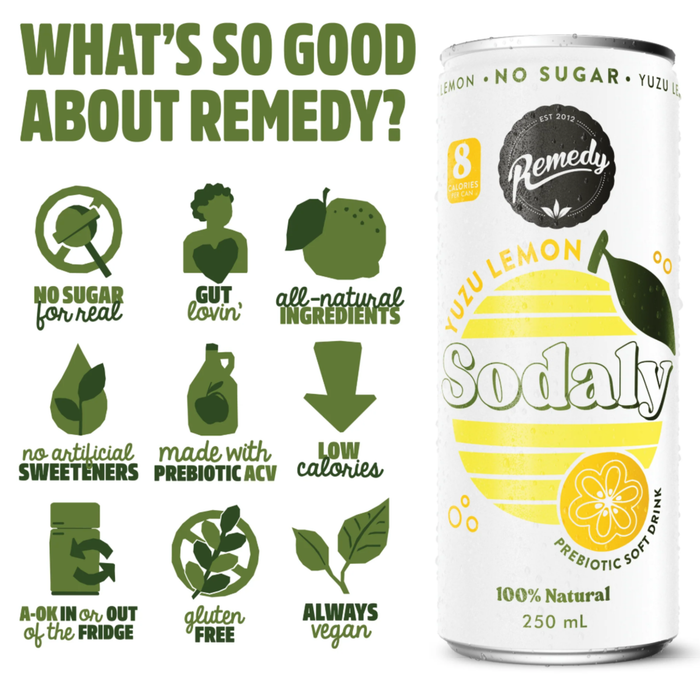 Remedy Sodaly Yuzu Lemon 250mL