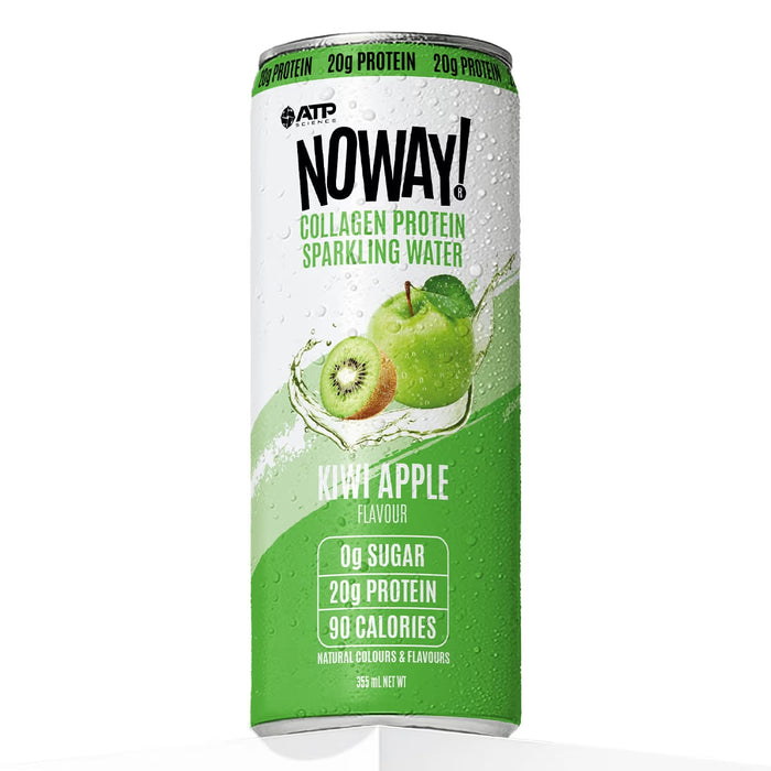 NOWAY Collagen Protein Sparkling Water - Kiwi Apple (355ml)