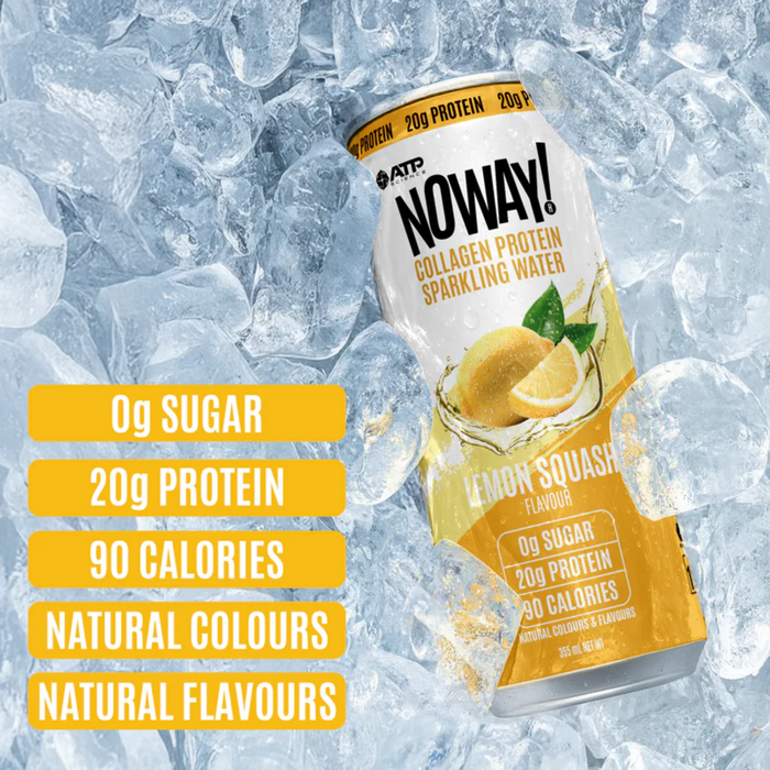 NOWAY Collagen Protein Sparkling Water - Lemon Squash (355ml)