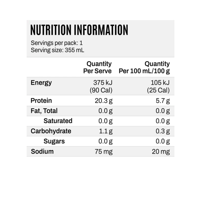NOWAY Collagen Protein Sparkling Water - Lemon Squash (355ml)