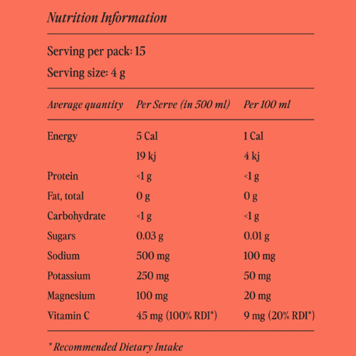 Hyro Zero Sugar Electrolyte Mix - Tropical - 15 sachets