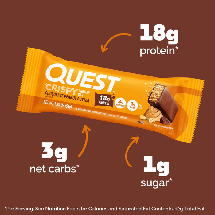 Quest Crispy Protein Bar - Chocolate Peanut Butter - 54g