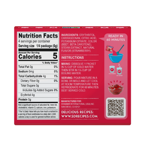 Simply Desserts Strawberry Jel Dessert - 20gm