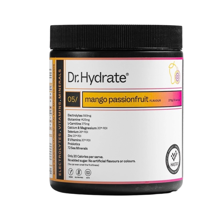 Dr Hydrate All-In-One Hydration Electrolyte Drink Mix - Mango Passionfruit &nbsp;