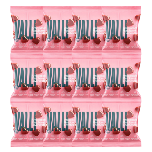 Bulk Valli Raspberry Gummy Lollies - 50g x 12
