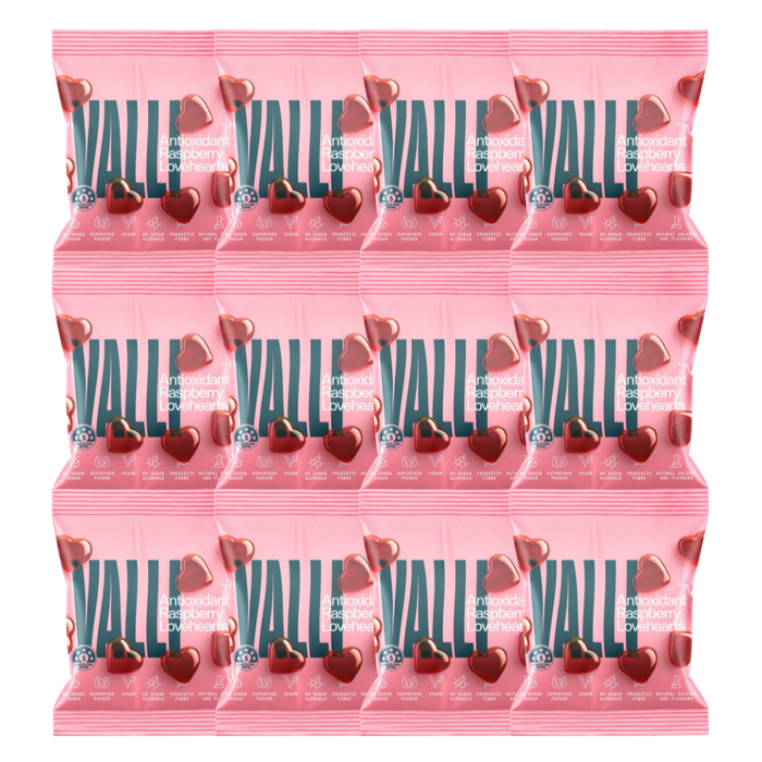 Bulk Valli Raspberry Gummy Lollies - 50g x 12
