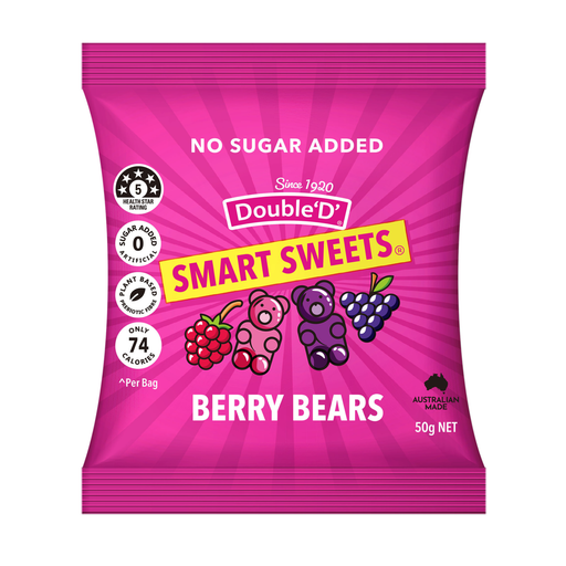 Double ‘D’: Smart Sweets™ Berry Gummies 50gm