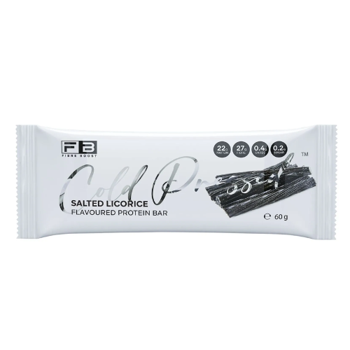 FIBRE BOOST Cold Pressed Protein Bar - Salted Licorice 60g