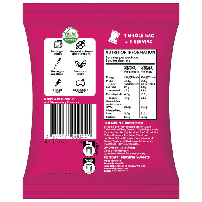 Bulk Funday Fruity Chews - 45g x 12