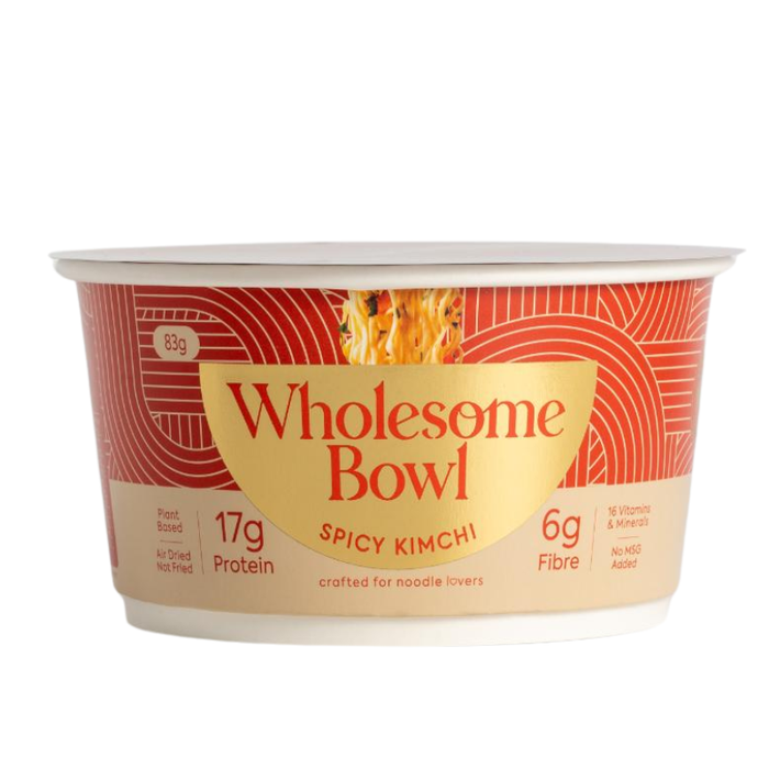 Wholesome Bowl Classic Spicy Kimchi Protein Noodles in a bowl - 83g