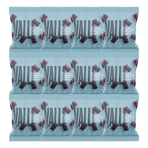 Bulk Valli Blueberry Gummy Lollies - 50g x 12