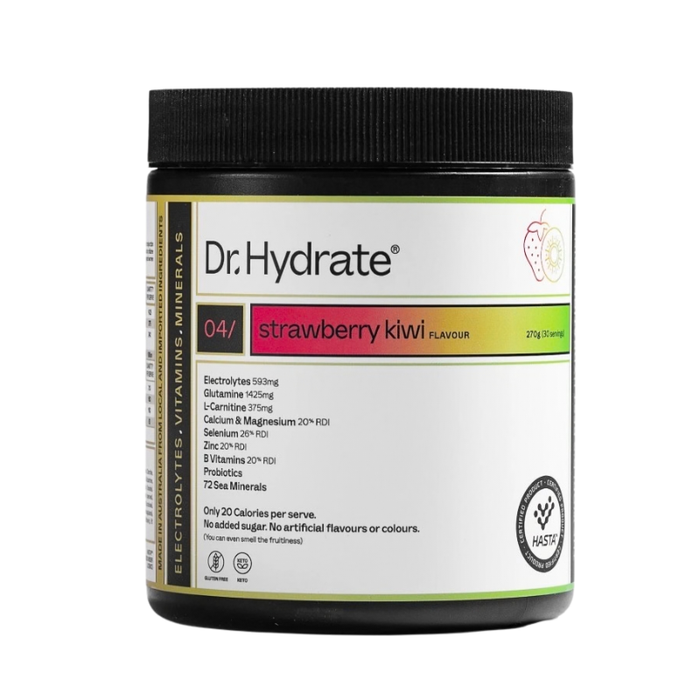 Dr Hydrate All-In-One Hydration Electrolyte Drink Mix - Strawberry Kiwi 270g