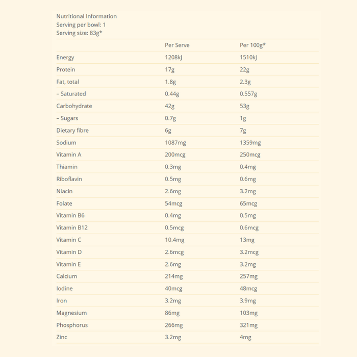 Wholesome Bowl Classic Spicy Kimchi Protein Noodles in a bowl - 83g