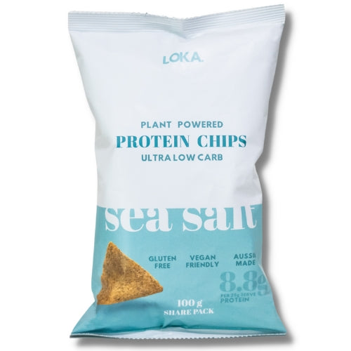 LOKA Sea Salt Protein Chips 100gm Low Carb Emporium Australia