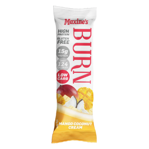 Maxine's Burn Bar Mango Coconut Cream Protein Bar 40g Low Carb