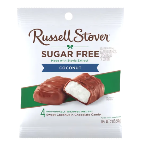Russell Stover Sugar Free Chocolate Candy - Coconut