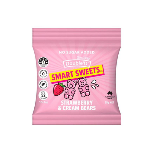 Double D Smart Sweets Strawberry & Cream Gummies 35g