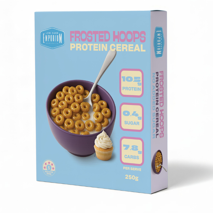 Bulk Pack Low Carb Emporium Protein Cereal - Frosted Flavour - 250g x 4