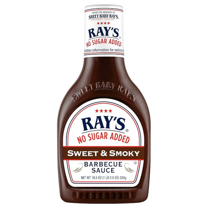 Sweet Baby Ray's No Added Sugar Sweet & Smoky Barbecue Sauce - 524g