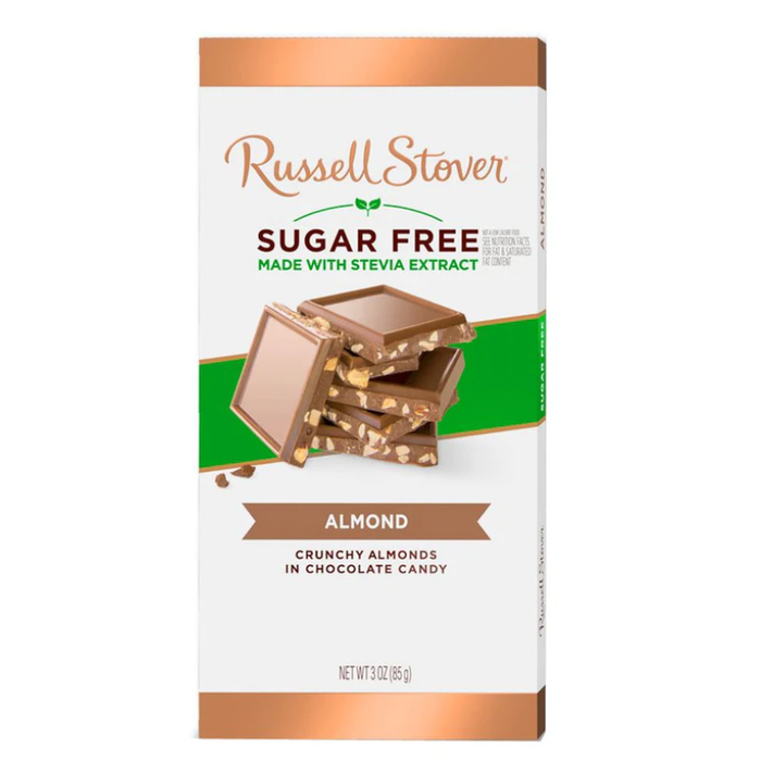 Russell Stover Sugar Free Almond Chocolate - 85g