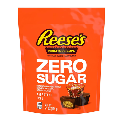 Reese's Zero Sugar Miniature Peanut Butter Cups - 144g