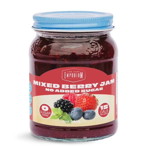 Bulk Low Carb Emporium No Added Sugar Jam Sampler - 280g x 5 (case)