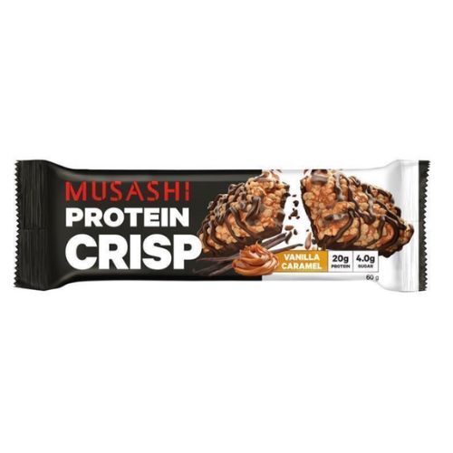 Musashi Protein Crisp Vanilla Caramel Flavour - 60g