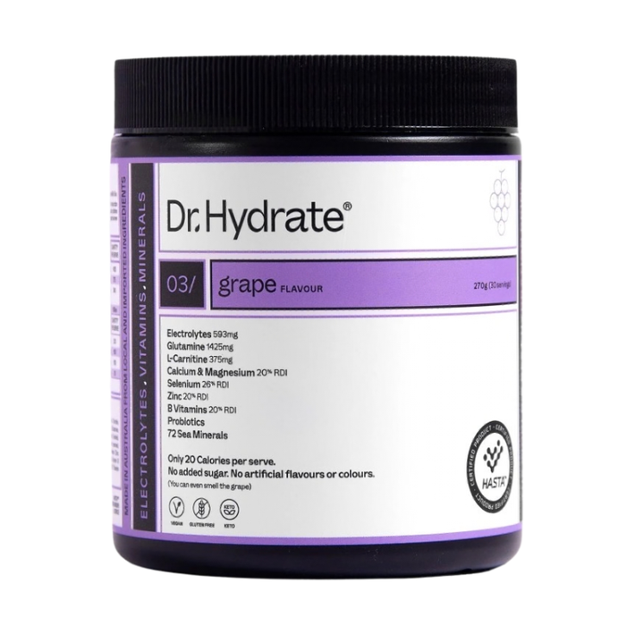 Dr Hydrate All-In-One Hydration Electrolyte Drink Mix - Grape