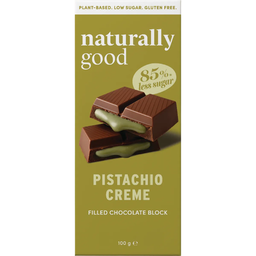Naturally Good Filled Chocolate Block Pistachio Creme - 100g