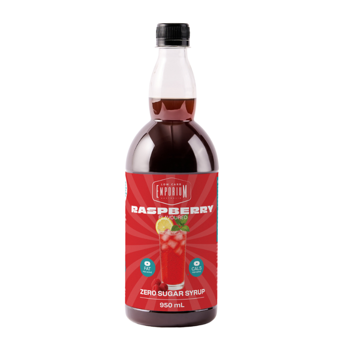 Low Carb Emporium Raspberry Flavoured Zero Sugar Syrup - 950mL