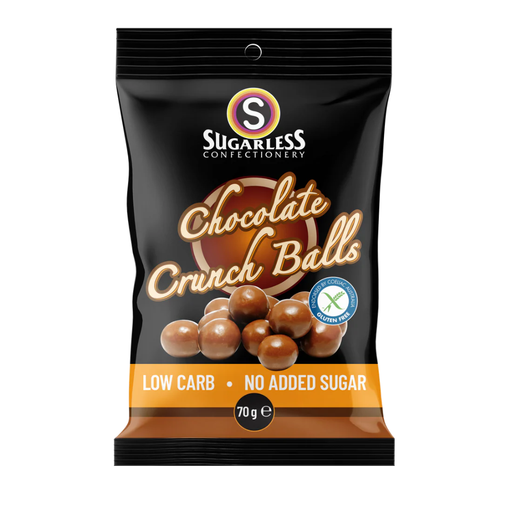 Sugarless Confectionery Chocolate Coated Crunch Balls