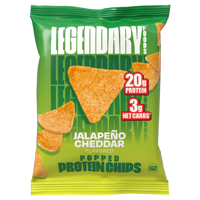 Legendary Foods Jalapeno Cheddar Popped Protein Chips - 34g