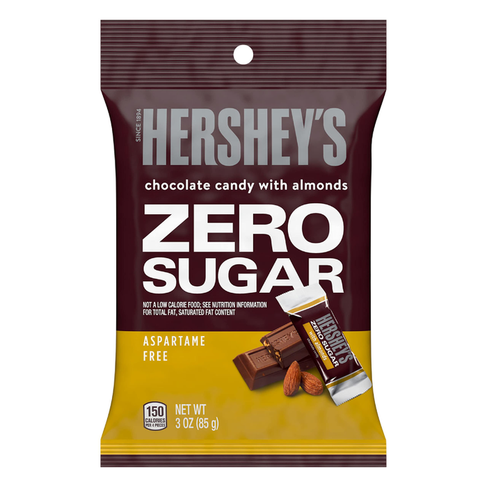 Hershey's Zero Sugar Chocolate with Almond - 85g