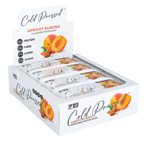 BULK Fibre Boost Cold Pressed Protein Bar - Apricot Almond 60g x 12