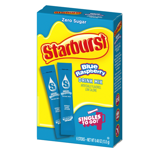 Starburst Sugar Free Drink Mix Blue Raspberry Flavour