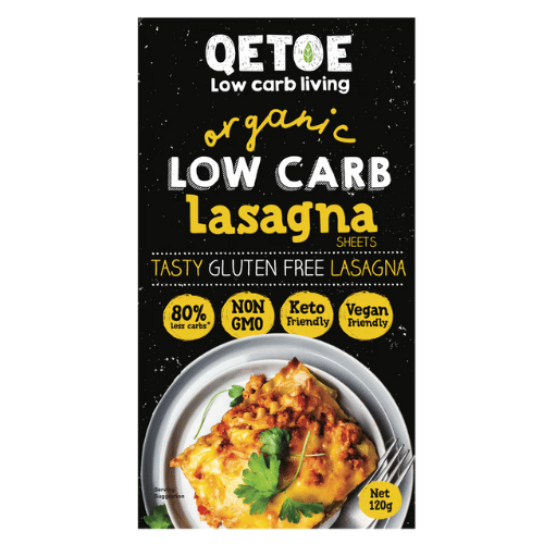 Qetoe Organic Low Carb Lasagne Sheets - 120g