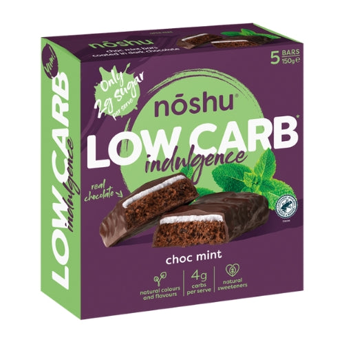 Noshu Low Carb Indulgence Choc Mint Bars 5 bars - 150g