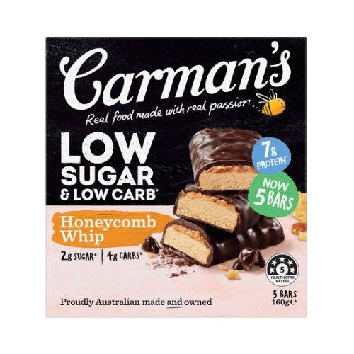 Carmen's Low Sugar and Low Carb Honeycomb Whip Bars - 5 ba