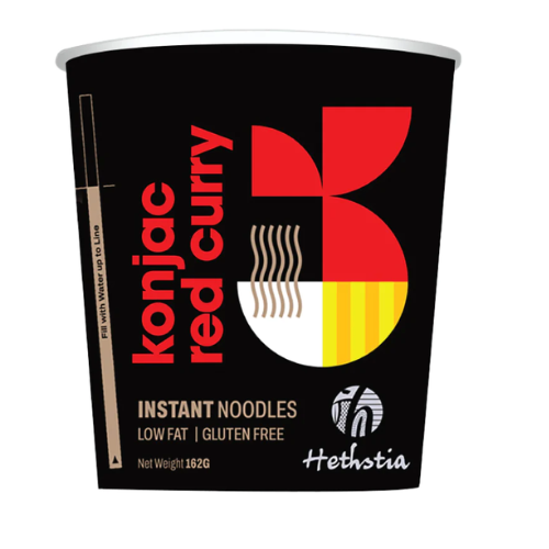 Hethstia Instant Konjac Noodles - Red Curry 162g